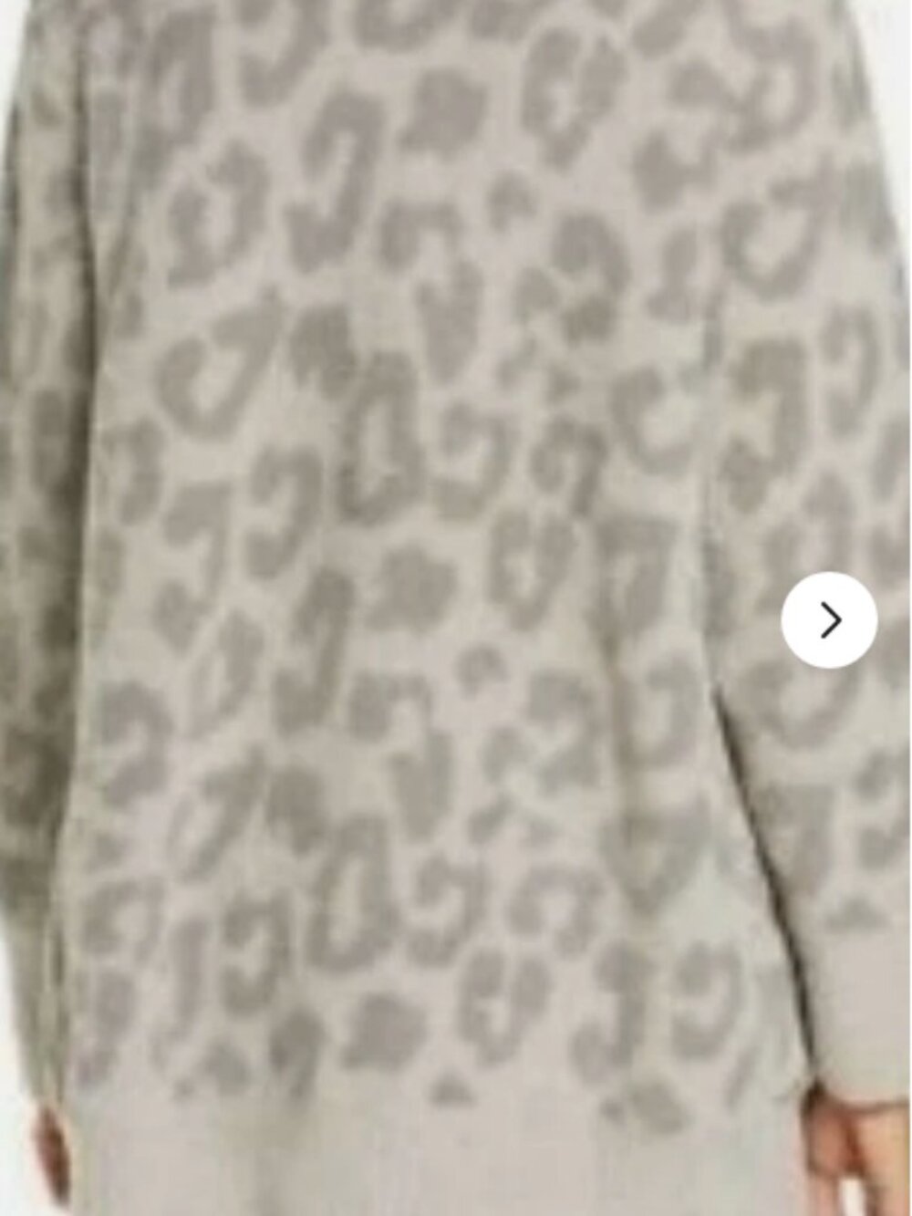 Barefoot Dreams Taupe Leopard Open-Front Cardigan - Picture 2 of 4